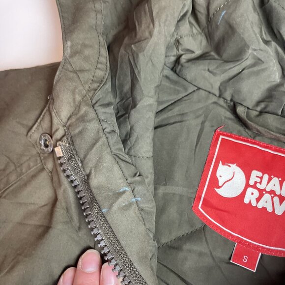 Fjallraven Greenland Parka (89259) Jacket Women Sz S Dark Olive green (Read) - Picture 8 of 16